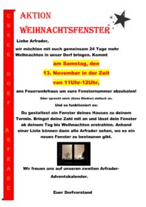 Weihnachtsfenster 2021